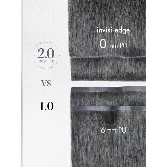 Hair Extensions Human Remy Black 16 Inch 110g 7Pcs Seamless Clip Ins main image 6